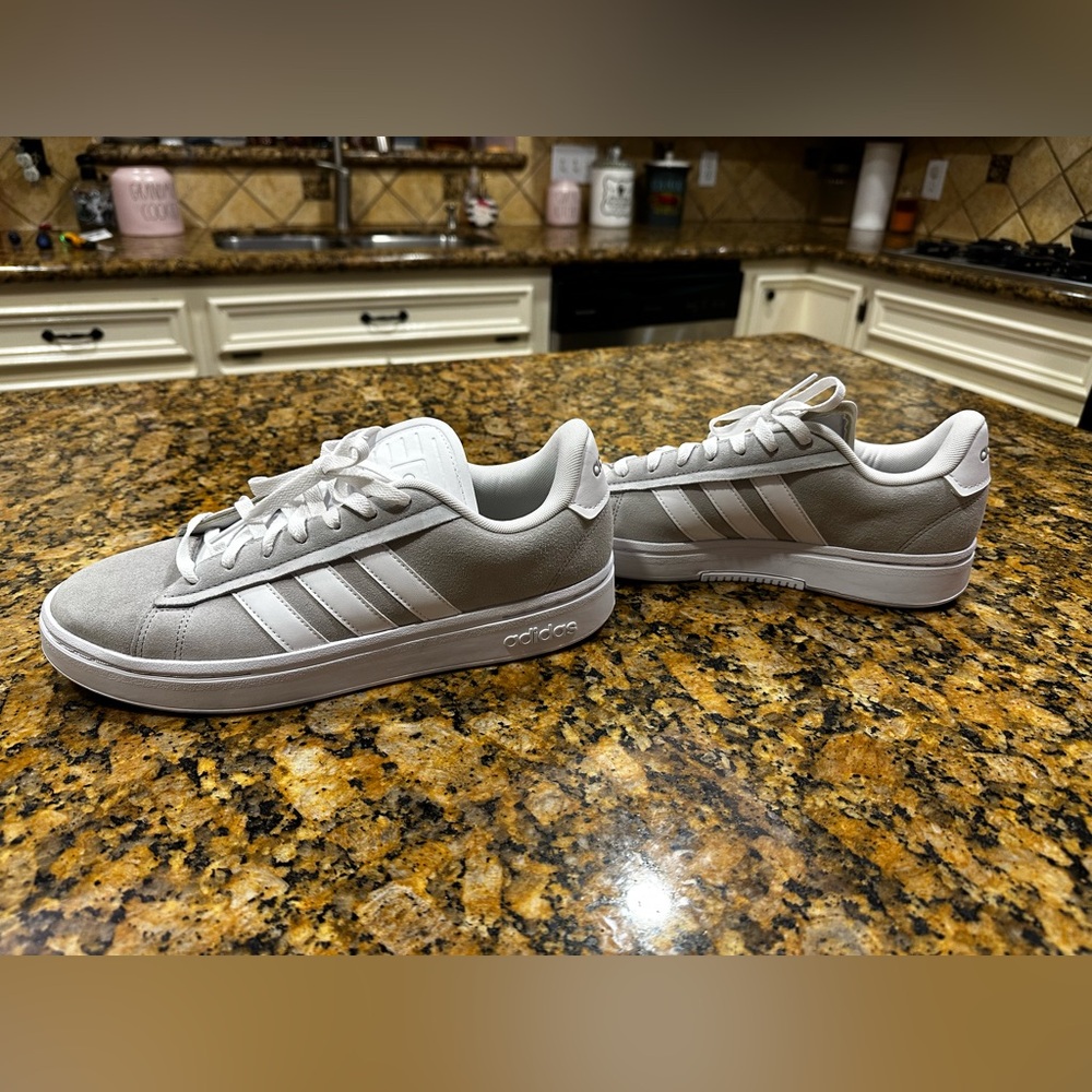 Adidas Gray and White Women's Shoes